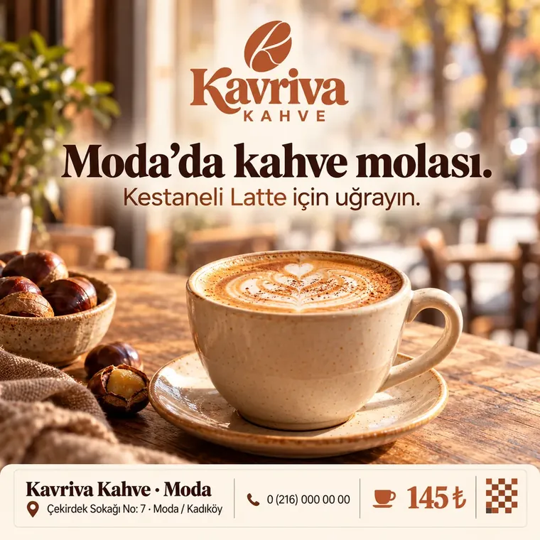 Kavriva Kahve Moda mağazasının sezon paylaşımı