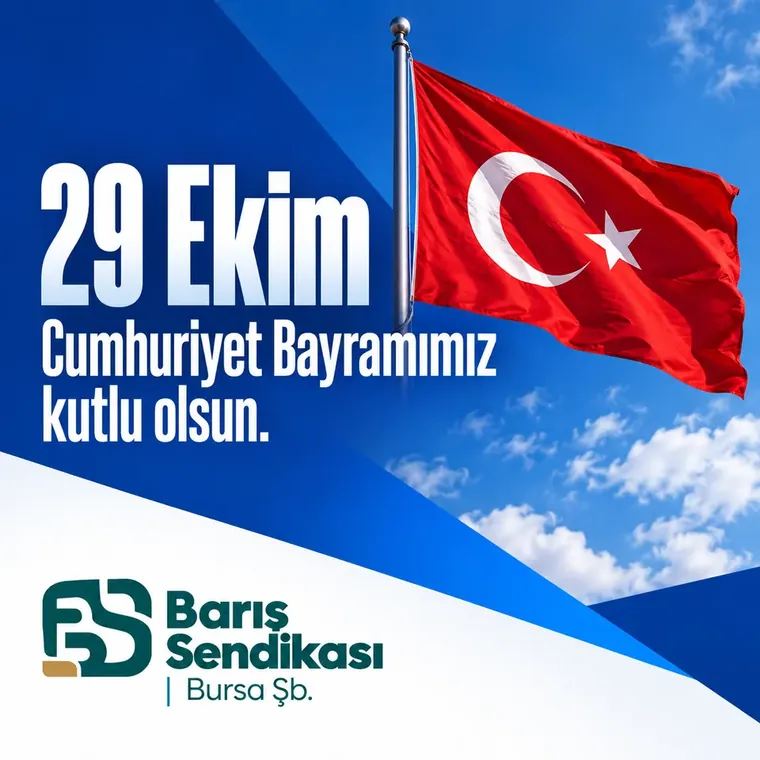 Bursa şubesinin kendi yaptığı 29 Ekim paylaşımı
