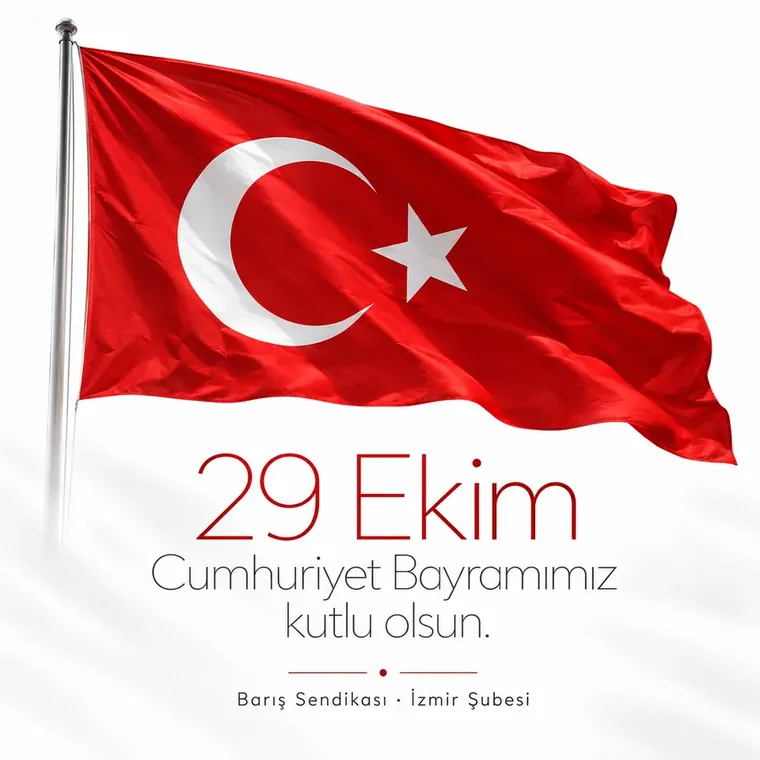 İzmir şubesinin kendi yaptığı 29 Ekim paylaşımı